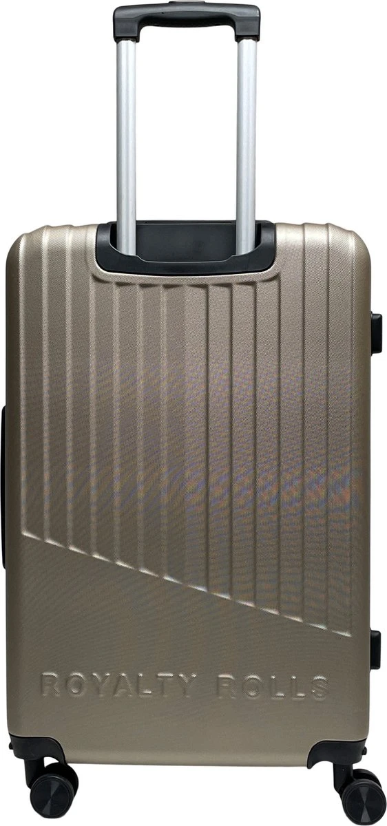 Royalty Rolls Amsterdam L Reiskoffer 74 Cm - 81 Liter - Champagne 3 Royalty Rolls Amsterdam L Reiskoffer 74 Cm - 81 Liter - Champagne - Afbeelding 3