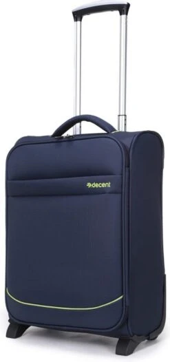 Decent Handbagage Koffer / Trolley / Reiskoffer - 50 Cm - 35 Liter - Polyester - Super-Light - Blauw 28 Decent Handbagage Koffer / Trolley / Reiskoffer - 50 Cm - 35 Liter - Polyester - Super-Light - Blauw -Bagageopslag 564x1200
