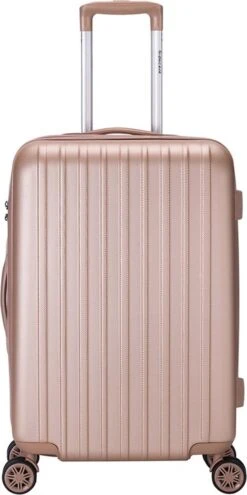 Decent Tranporto-One Reiskoffer 66 Cm - Zalmroze 39 Decent Tranporto-One Reiskoffer 66 Cm - Zalmroze -Bagageopslag 599x1200 2