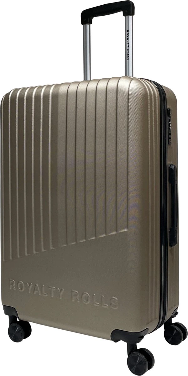 Royalty Rolls Amsterdam L Reiskoffer 74 Cm - 81 Liter - Champagne 1 Royalty Rolls Amsterdam L Reiskoffer 74 Cm - 81 Liter - Champagne