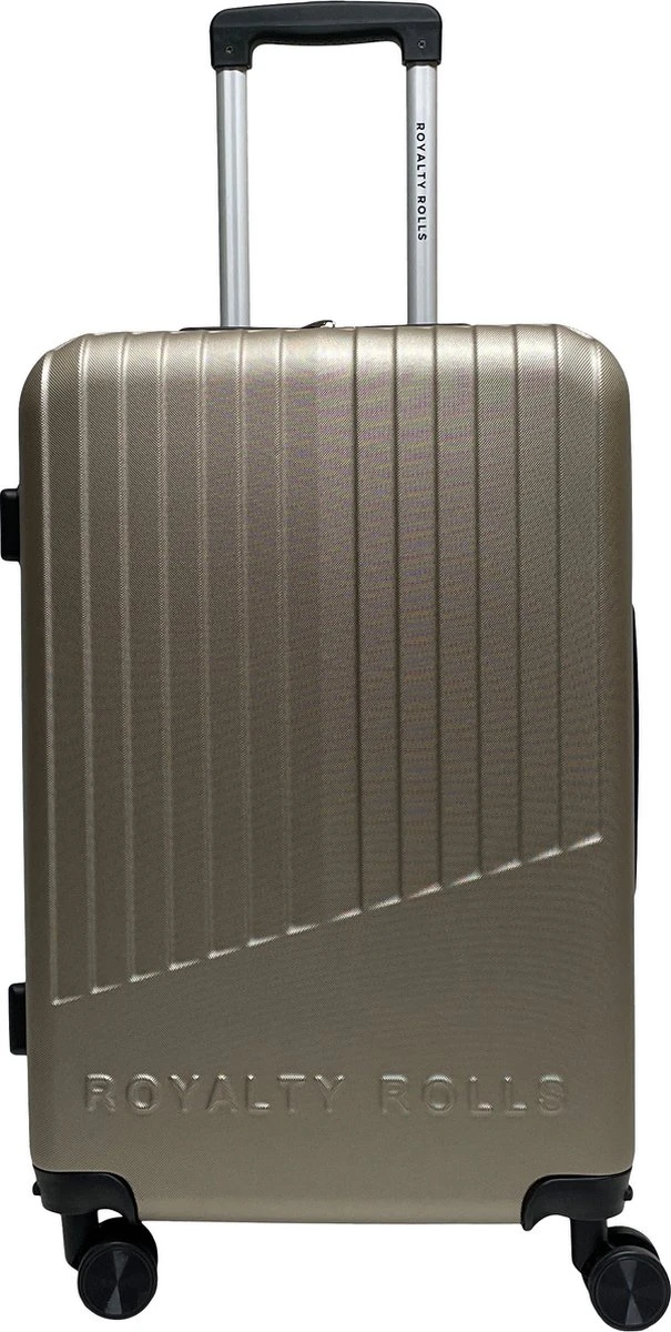 Royalty Rolls Amsterdam M Reiskoffer 67 Cm - 61 Liter - Champagne 2 Royalty Rolls Amsterdam M Reiskoffer 67 Cm - 61 Liter - Champagne - Afbeelding 2