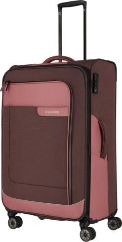 Travelite Zachte Koffer / Trolley / Reiskoffer - Viia - 77 Cm (XL) - Roze -Bagageopslag 606x1200 4