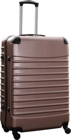Travelerz Kofferset 2 Delige ABS Groot - Met Cijferslot - 95 Liter - Rose Goud - Zilver -Bagageopslag 606x1200 5