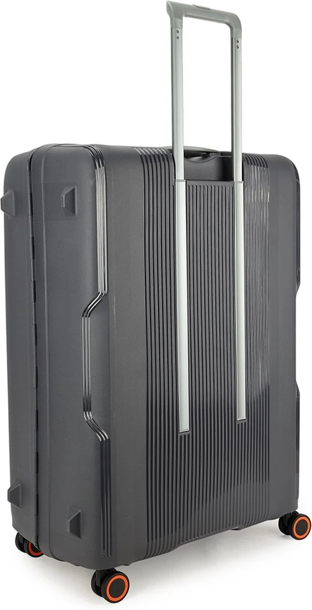 Decent Koffer / Trolley / Reiskoffer - 77 X 54.5 X 31.5 Cm - 116 Liter - Polypropyleen - Maat XL - On-Tour - Grijs 16 Decent Koffer / Trolley / Reiskoffer - 77 X 54.5 X 31.5 Cm - 116 Liter - Polypropyleen - Maat XL - On-Tour - Grijs - Afbeelding 16