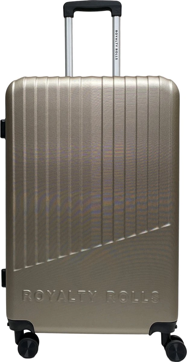 Royalty Rolls Amsterdam L Reiskoffer 74 Cm - 81 Liter - Champagne 2 Royalty Rolls Amsterdam L Reiskoffer 74 Cm - 81 Liter - Champagne - Afbeelding 2