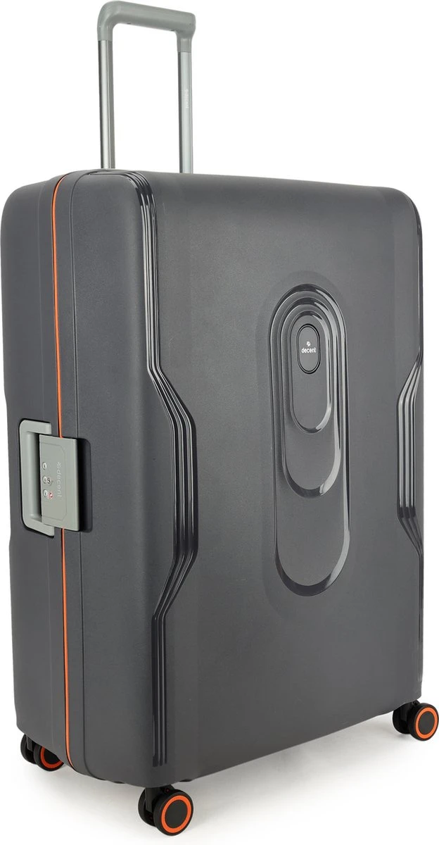 Decent Koffer / Trolley / Reiskoffer - 77 X 54.5 X 31.5 Cm - 116 Liter - Polypropyleen - Maat XL - On-Tour - Grijs 2 Decent Koffer / Trolley / Reiskoffer - 77 X 54.5 X 31.5 Cm - 116 Liter - Polypropyleen - Maat XL - On-Tour - Grijs - Afbeelding 2