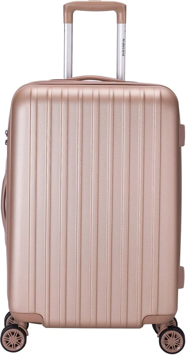 Decent Tranporto-One Reiskoffer 66 Cm - Zalmroze 1 Decent Tranporto-One Reiskoffer 66 Cm - Zalmroze