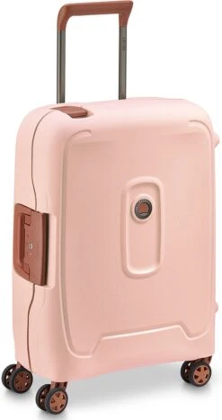 Delsey Moncey 4 Wheel Slim Cabin Trolley 55 Pink -Bagageopslag 635x1200