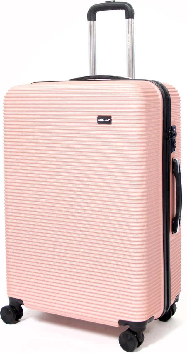 AttitudeZ Air-Z Reiskoffer Large Roze 76cm - TSA-slot 1 AttitudeZ Air-Z Reiskoffer Large Roze 76cm - TSA-slot