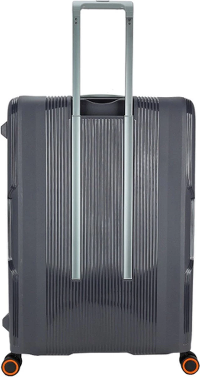 Decent Koffer / Trolley / Reiskoffer - 77 X 54.5 X 31.5 Cm - 116 Liter - Polypropyleen - Maat XL - On-Tour - Grijs 7 Decent Koffer / Trolley / Reiskoffer - 77 X 54.5 X 31.5 Cm - 116 Liter - Polypropyleen - Maat XL - On-Tour - Grijs - Afbeelding 7