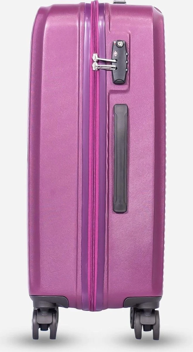 ©TROLLEYZ - Ibiza No.3 - Reiskoffer 69cm Met TSA Slot - Dubbele Wielen - 360° Spinners - 100% ABS - Reiskoffer In Dazzling Purple 9 ©TROLLEYZ - Ibiza No.3 - Reiskoffer 69cm Met TSA Slot - Dubbele Wielen - 360° Spinners - 100% ABS - Reiskoffer In Dazzling Purple - Afbeelding 9