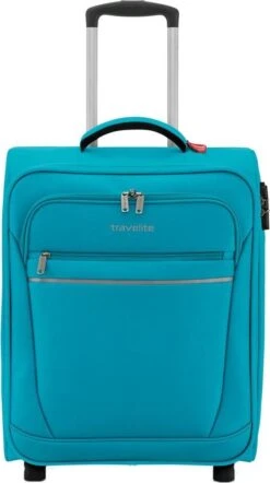 Travelite Cabin 2 Wheel Trolley Turquoise -Bagageopslag 670x1200