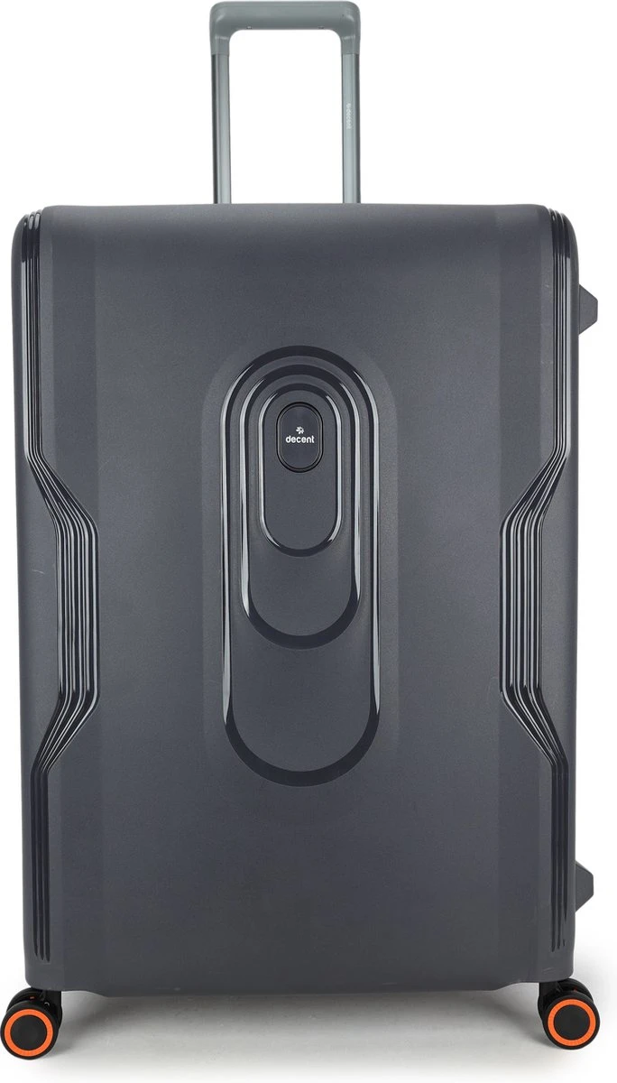 Decent Koffer / Trolley / Reiskoffer - 77 X 54.5 X 31.5 Cm - 116 Liter - Polypropyleen - Maat XL - On-Tour - Grijs 1 Decent Koffer / Trolley / Reiskoffer - 77 X 54.5 X 31.5 Cm - 116 Liter - Polypropyleen - Maat XL - On-Tour - Grijs