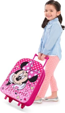 Disney MINNIE MOUSE Polka Dots Trolley Koffertje Vakantie Logeren Tripjes Roze -Bagageopslag 687x1200
