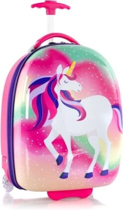 Heys Kinderkoffers Meisjes Unicorn Eenhoorn Roze -Bagageopslag 700x1200