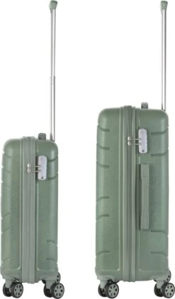 TravelZ Big Bars Kofferset - Trolleyset TSA 2-delig - Handbagage En Groot - Olijf -Bagageopslag 701x1200 6