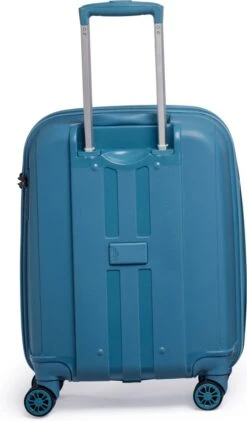 ©TROLLEYZ - Venice No.10 - Trolley - 55cm Met TSA Slot - Dubbele Wielen - 360° Spinners - 100% Polypropyleen - Handbagage Koffer In Ice Blue -Bagageopslag 704x1200
