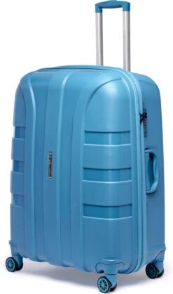 ©TROLLEYZ - Paris No.5 - Reiskoffer - 78cm Met TSA Slot - Dubbele Wielen - 360° Spinners - 100% Polypropyleen - Reiskoffer In Ice Blue -Bagageopslag 709x1200 2