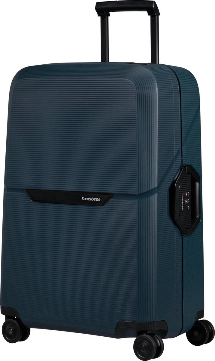 Samsonite Reiskoffer - Magnum Eco Spinner 69/25 (Medium) Midnight Blue 12 Samsonite Reiskoffer - Magnum Eco Spinner 69/25 (Medium) Midnight Blue - Afbeelding 12