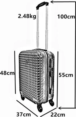 SB Travelbags Handbagage Koffer 55cm 4 Wielen Trolley - Donker Grijs 15 SB Travelbags Handbagage Koffer 55cm 4 Wielen Trolley - Donker Grijs -Bagageopslag 775x1200 1