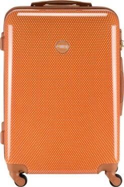 Princess Traveller Trendy Dots - Reiskoffer - Terra - M - 66cm -Bagageopslag 798x1200 4