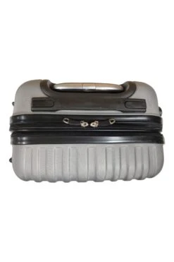 SB Travelbags 'Expandable' Handbagage Koffer 53cm 4 Wielen Trolley - Zilver -Bagageopslag 799x1200 16