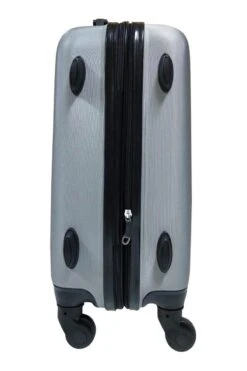 SB Travelbags 'Expandable' Handbagage Koffer 53cm 4 Wielen Trolley - Zilver -Bagageopslag 800x1200 2