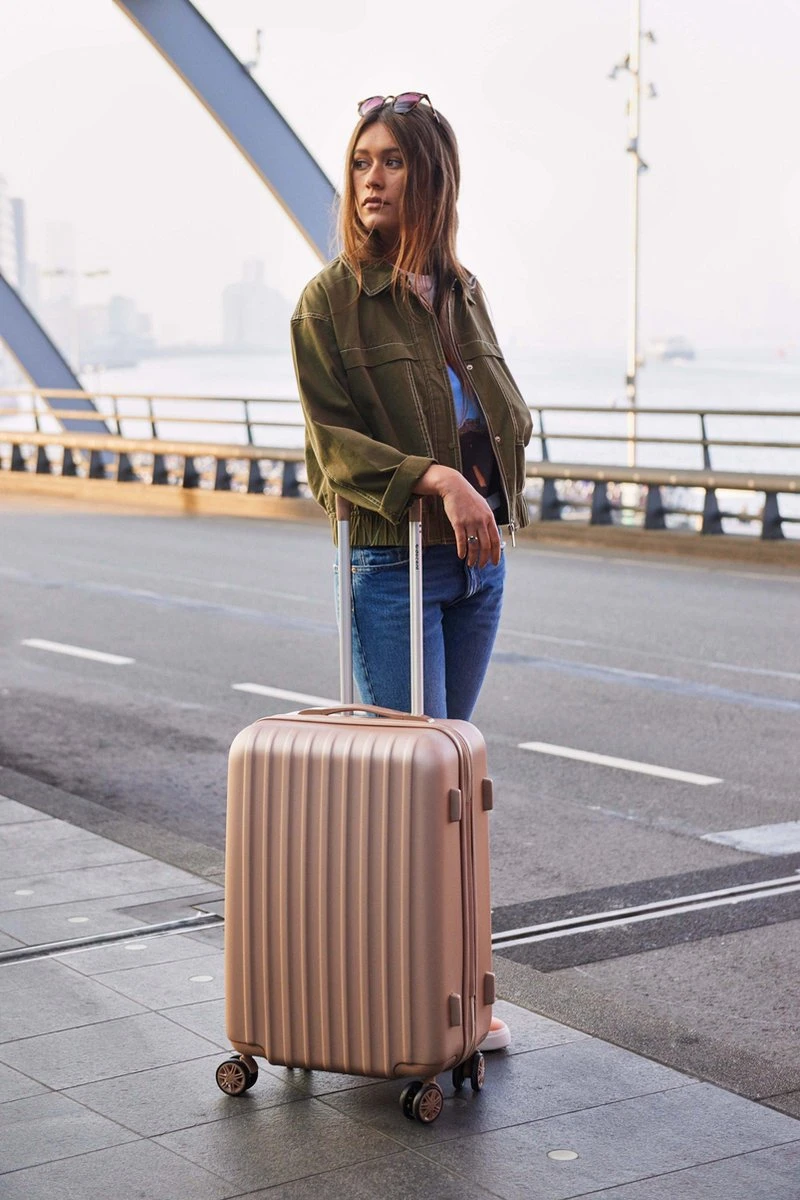 Decent Tranporto-One Reiskoffer 66 Cm - Zalmroze 12 Decent Tranporto-One Reiskoffer 66 Cm - Zalmroze - Afbeelding 12