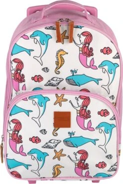 Princess Traveller Kids Collection - Trolley - Rond Zeemeermin -Bagageopslag 803x1200