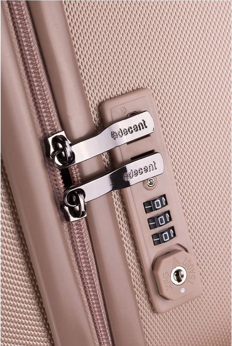 Decent Tranporto-One Reiskoffer 66 Cm - Zalmroze 7 Decent Tranporto-One Reiskoffer 66 Cm - Zalmroze - Afbeelding 7