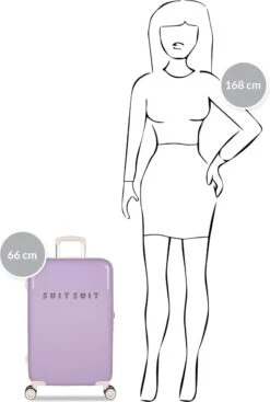 SUITSUIT - Fabulous Fifties - Royal Lavender - Reiskoffer (66 Cm) -Bagageopslag 808x1200 1