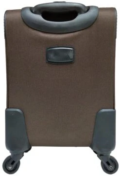 Stoffen Handbagage Koffer 51cm 4 Wielen Trolley - Bruin -Bagageopslag 822x1200