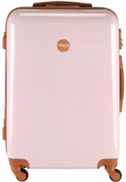 Princess Traveller Trendy Dots - Reiskoffer - Roze - M - 66cm -Bagageopslag 832x1200 2
