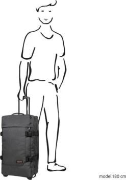 Eastpak TRANVERZ M Reiskoffer (67 X 35.5 X 30 Cm) - Black Denim 22 Eastpak TRANVERZ M Reiskoffer (67 X 35.5 X 30 Cm) - Black Denim -Bagageopslag 842x1200 2