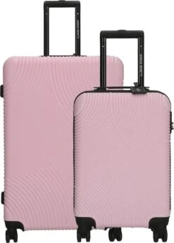 Enrico Benetti Louisville Kofferset Tweedelig - 39040-02 - Roze -Bagageopslag 858x1200 2