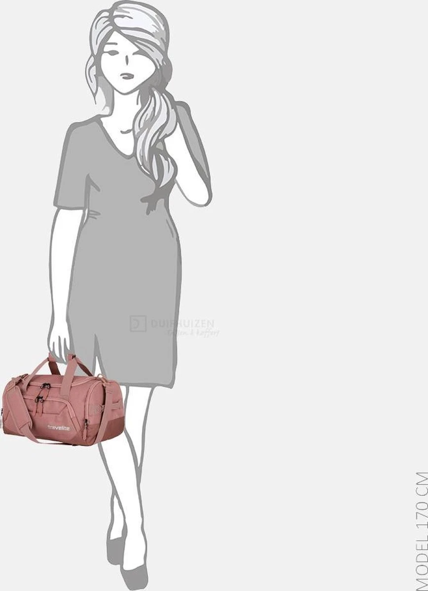 Travelite Kick Off Travelbag Small Rose 5 Travelite Kick Off Travelbag Small Rose - Afbeelding 5
