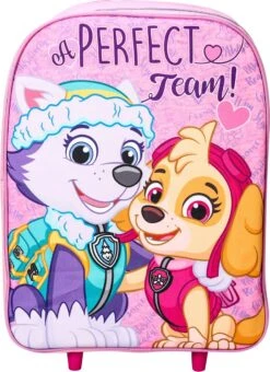 Paw Patrol Skye & Everest Trolley Koffer School Logeren Vakantie -Bagageopslag 873x1200 1