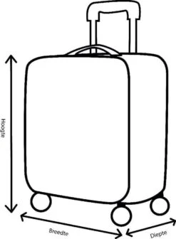 Decent Handbagage Koffer / Trolley / Reiskoffer - 42 Cm - 24 Liter - ABS - Maxi Air - Grijs 36 Decent Handbagage Koffer / Trolley / Reiskoffer - 42 Cm - 24 Liter - ABS - Maxi Air - Grijs -Bagageopslag 881x1200 2