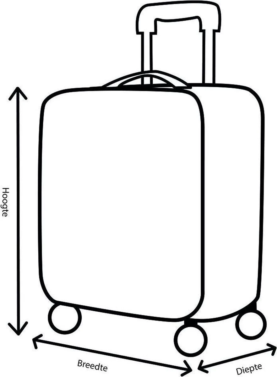 Decent Transit Large Koffer - 82 Cm - Petrol Groen 16 Decent Transit Large Koffer - 82 Cm - Petrol Groen - Afbeelding 16