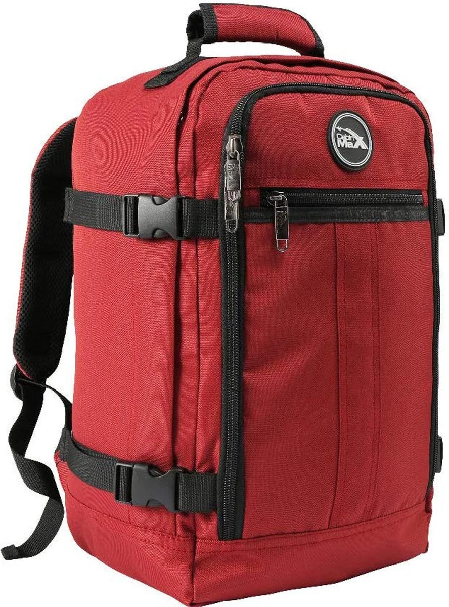 CabinMax Metz Reistas – Handbagage 20L – Rugzak – Schooltas - 40x25x20 Cm – Compact Backpack – Lichtgewicht – Oxide Rood 1 CabinMax Metz Reistas – Handbagage 20L – Rugzak – Schooltas - 40x25x20 Cm – Compact Backpack – Lichtgewicht – Oxide Rood