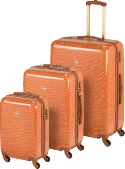 Princess Traveller Trendy Dots - Reiskoffer - Terra - M - 66cm -Bagageopslag 891x1200 3