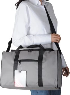Handbagage Ryanair 40x20x25 - Met Smart Sleeve Voor Op Een Koffer - Steel Grey -Bagageopslag 891x1200 5