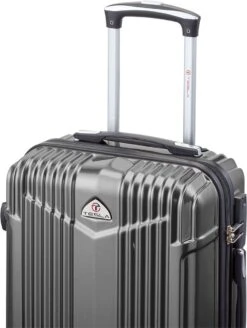 Tesla PC - Handbagage Koffer - 55x35x20 Cm - 4 Wielen - Grijs -Bagageopslag 905x1200