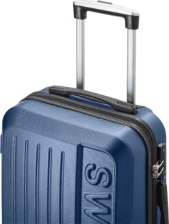 Swiss - Lausanne - Handbagage Koffer - 4 Wielen - TSA-Cijferslot - Blauw -Bagageopslag 906x1200