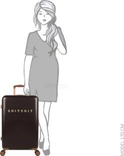 SUITSUIT - Fab Seventies Classic - Espresso Black - Reiskoffer (66 Cm) -Bagageopslag 950x1200