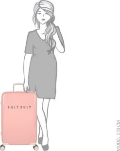 SUITSUIT - Fabulous Fifties - Papaya Peach - Reiskoffer (66 Cm) -Bagageopslag 955x1200