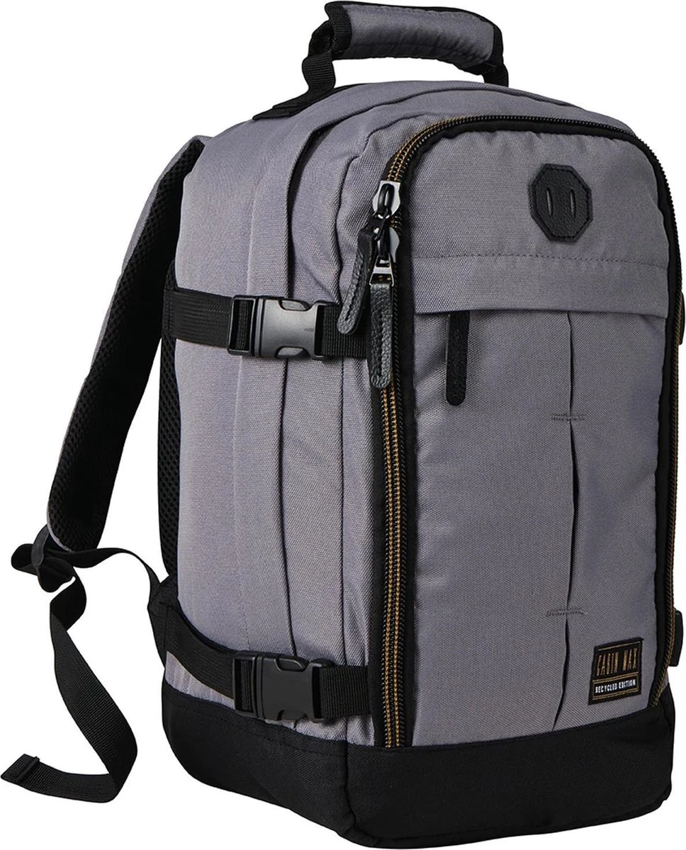 CabinMax Metz Reistas – Handbagage 20L – Rugzak – Schooltas - 40x25x20 Cm – Compact Backpack – Lichtgewicht – Vintage Apache Grey 1 CabinMax Metz Reistas – Handbagage 20L – Rugzak – Schooltas - 40x25x20 Cm – Compact Backpack – Lichtgewicht – Vintage Apache Grey