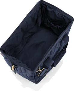 Reisenthel Allrounder M Reistas Sporttas - 18L - Rhombus Midnight Gold Blauw -Bagageopslag 972x1200 4