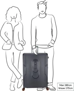 Decent Koffer / Trolley / Reiskoffer - 77 X 54.5 X 31.5 Cm - 116 Liter - Polypropyleen - Maat XL - On-Tour - Grijs 34 Decent Koffer / Trolley / Reiskoffer - 77 X 54.5 X 31.5 Cm - 116 Liter - Polypropyleen - Maat XL - On-Tour - Grijs -Bagageopslag 973x1200 12