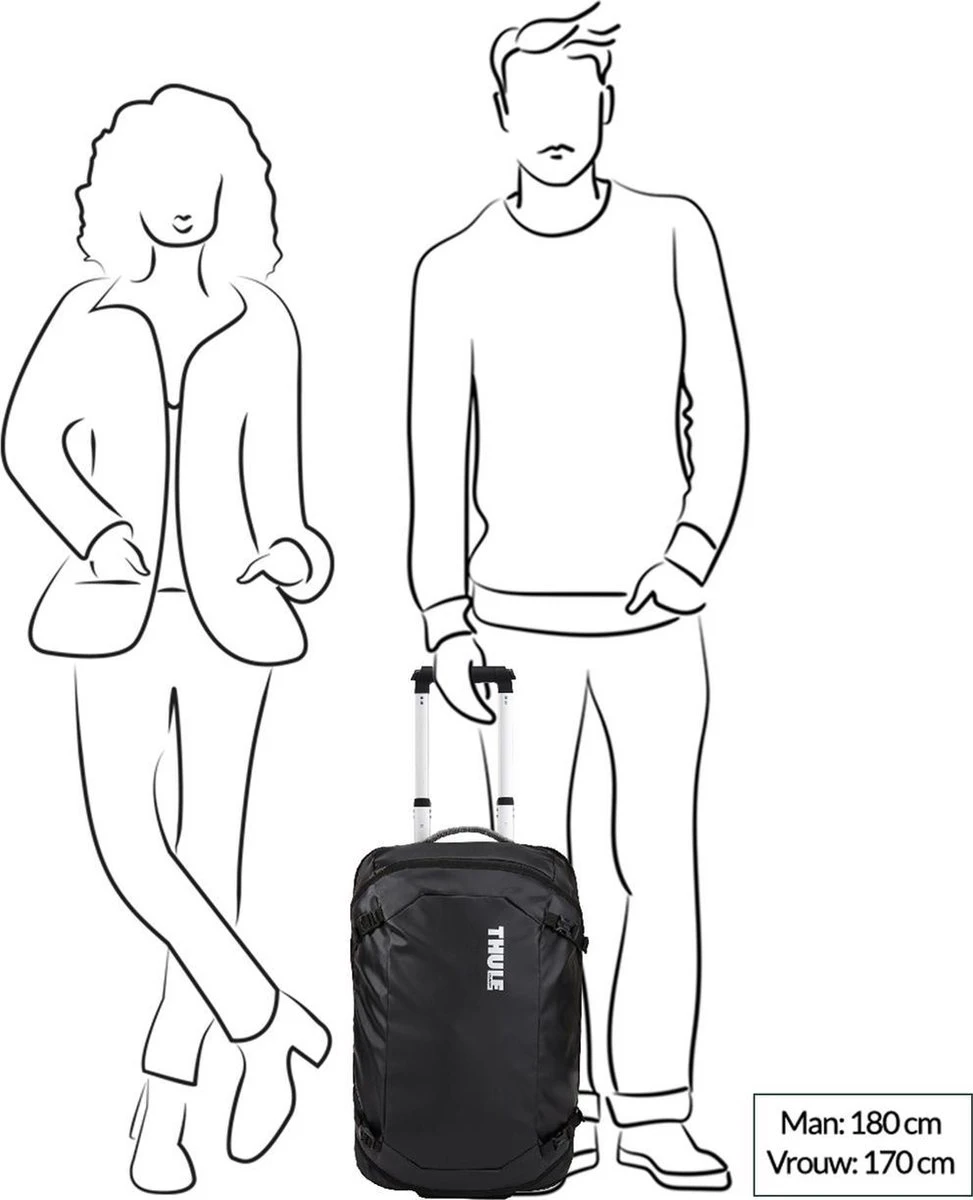 Thule Chasm Handbagagekoffer 55cm/22" - Zwart 2 Thule Chasm Handbagagekoffer 55cm/22" - Zwart - Afbeelding 2